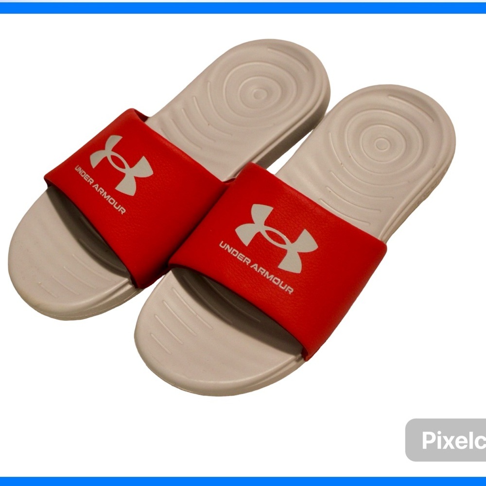New Under Armour Red Slide Sandals​